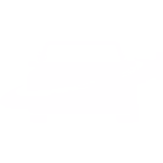Gestileerd pictogram witte auto met ring eromheen symboliseert mobiliteit polish klein autopoets groningen